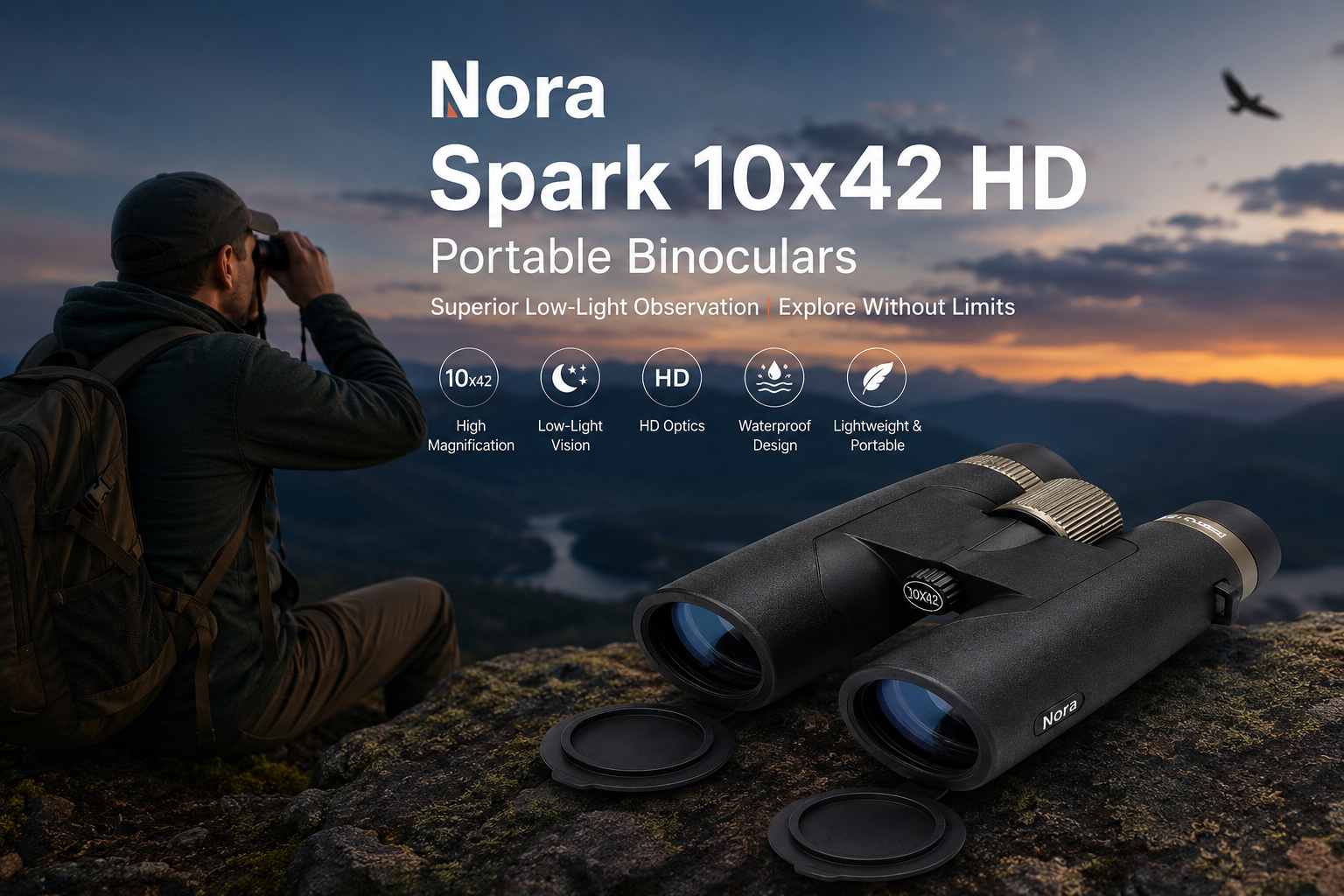 Nora Launches Spark 10x42 HD Portable Bi